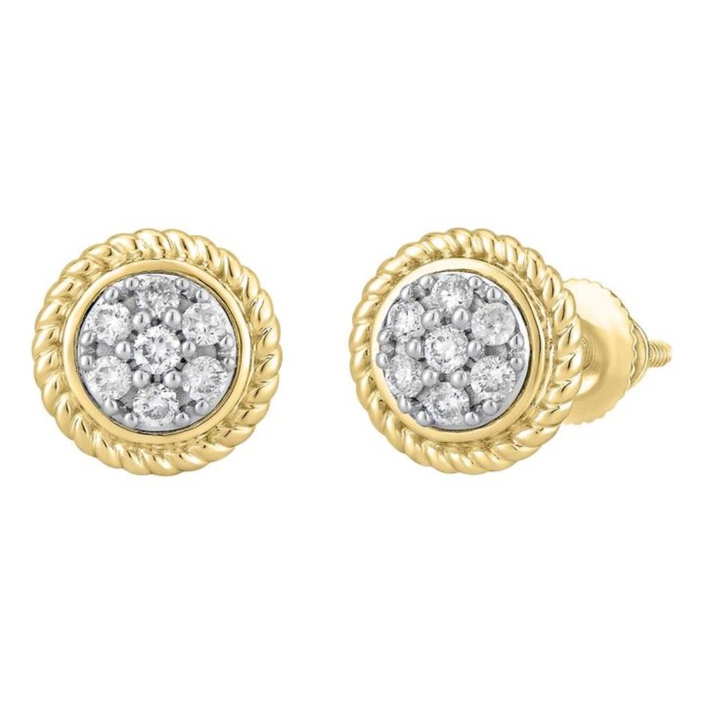 14k Gold 0.20 ct Diamond Stud Earrings